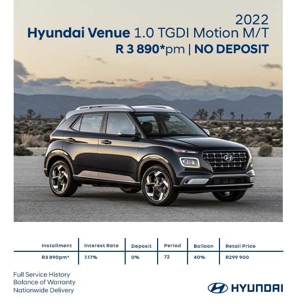2022 Hyundai Venue TGDI Motion